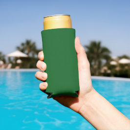 Enfriador De Latas Slim Color sólido verde pino bosque