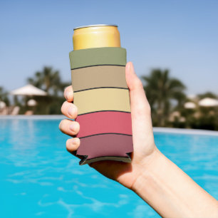 Enfriador De Latas Slim Colores de tonos terrosos de la temporada de otoño