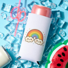 Enfriador De Latas Slim Colorido orgullo arcoiris de Kawaii
