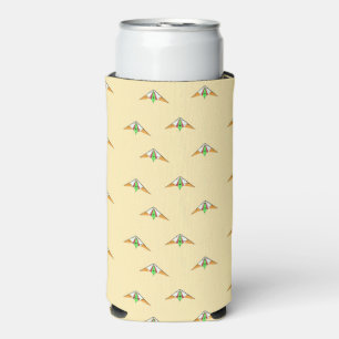 Enfriador De Latas Slim Cometas en naranja pálido