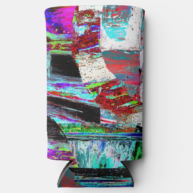 Enfriador De Latas Slim Cooler – Neon Pulse (Anverso)