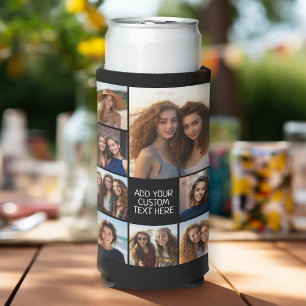 Enfriador De Latas Slim Crea un collage de fotos personalizado con 8 fotos
