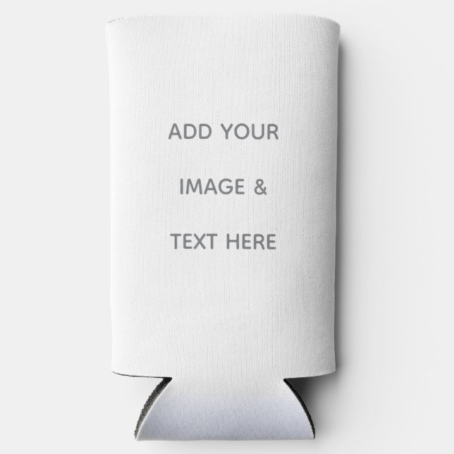 Enfriador De Latas Slim Create Your Own white  (Anverso)
