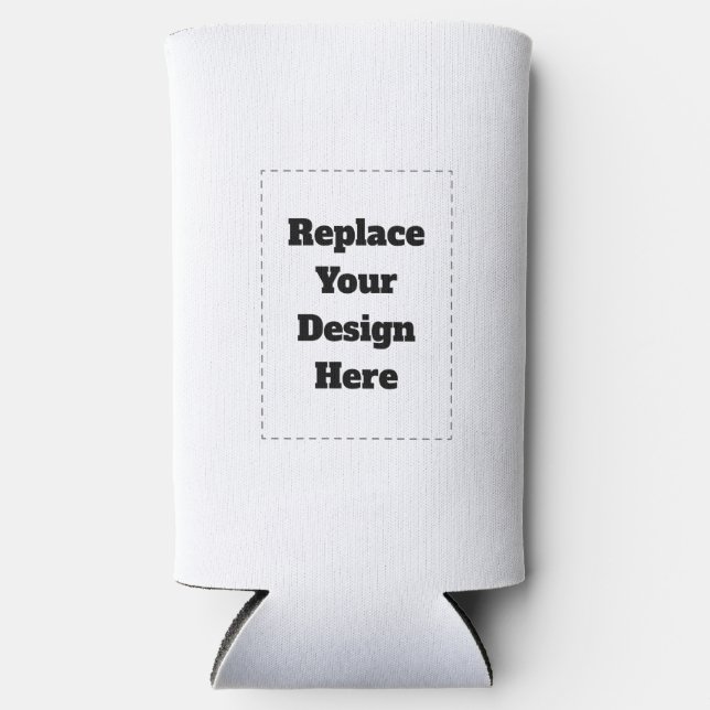 Enfriador De Latas Slim Create Your Own white  (Anverso)