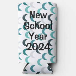 Enfriador De Latas Slim Crescentes de agate azul