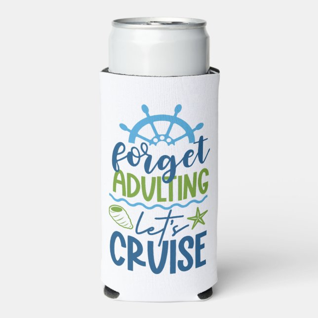 Enfriador De Latas Slim Cruceros de nombres personalizados (Frente Agua con Gas)