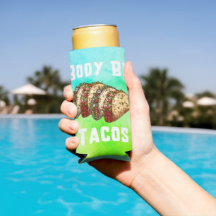 Enfriador De Latas Slim Cuerpo Por Tacos - Taco Lover
