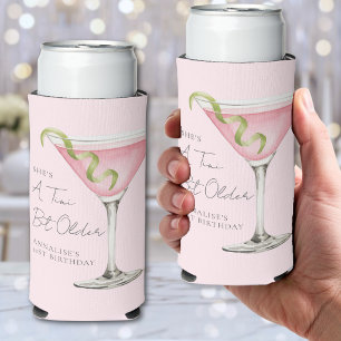 Enfriador De Latas Slim Cumpleaños Martini Un Poco Más Viejo