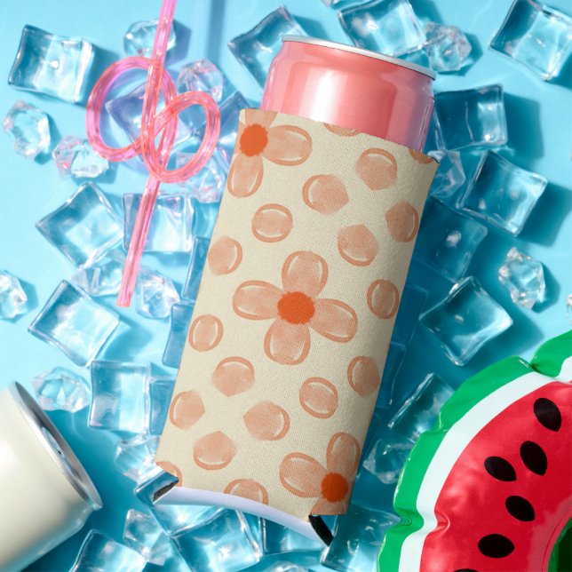 Enfriador De Latas Slim Dainty Dot Florals (Verano in situ)