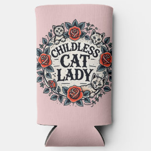 Enfriador De Latas Slim Dama de gato infantil