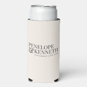 Enfriador De Latas Slim Decoración de bienvenida de boda personalizada en 