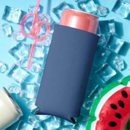 Enfriador De Latas Slim Deja Vu Azul Temporada de Primavera Color Sólido