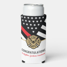 Enfriador De Latas Slim Departamento de Bomberos del Fiesta de Retiro de B