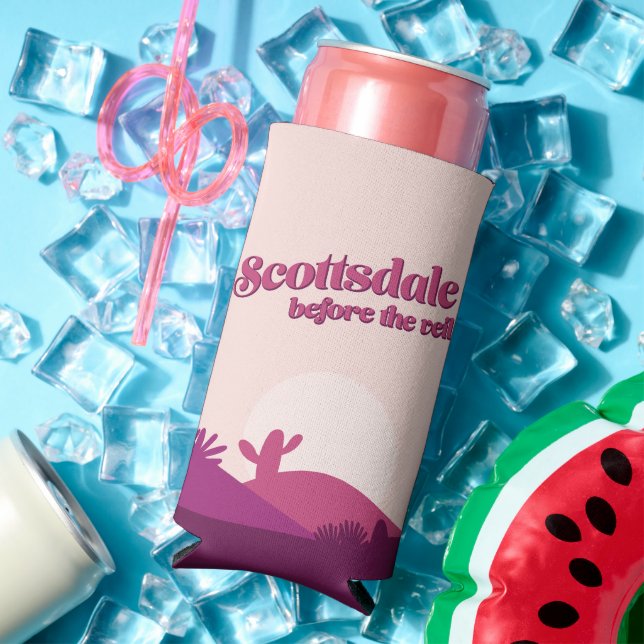 Enfriador De Latas Slim Desert Sunset Scottsdale Bachelorette