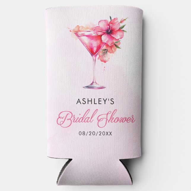 Enfriador De Latas Slim Despedida de soltera con champán (Anverso)