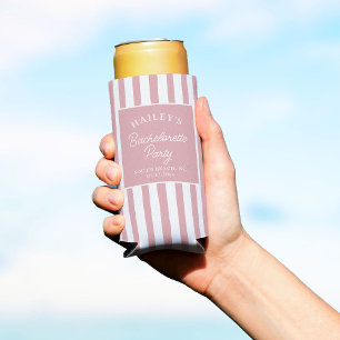 Enfriador De Latas Slim Despedida de Soltera Costera Personalizada, Player