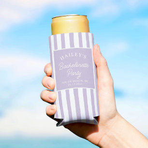 Enfriador De Latas Slim Despedida de Soltera Costera Personalizada, Player