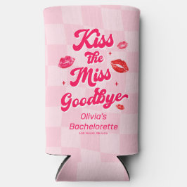 Enfriador De Latas Slim Despedida de soltera Kiss the Miss Goodbye 