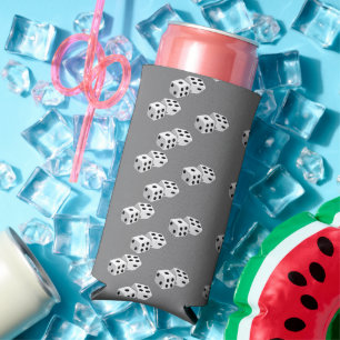Enfriador De Latas Slim Dices en gris