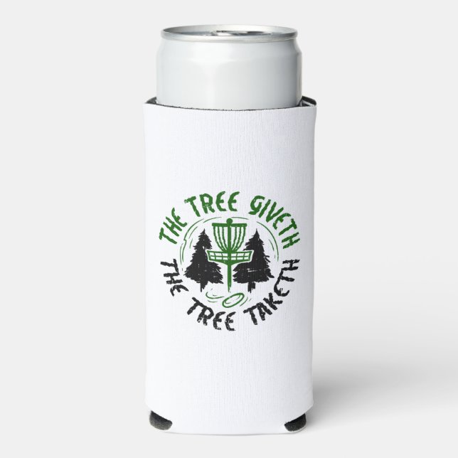 Enfriador De Latas Slim Disco de golf (Frente Agua con Gas)