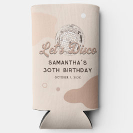 Enfriador De Latas Slim Discoteca 30 cumpleaños Personalizado Fiesta Groov