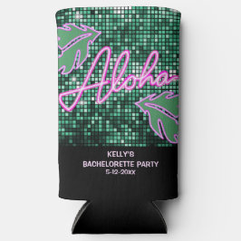 Enfriador De Latas Slim Discoteca Tropical Bachelorette Party Neon