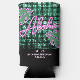 Enfriador De Latas Slim Discoteca Tropical Bachelorette Party Neon