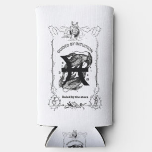Enfriador De Latas Slim Diseño Celestial Intuición de Piscis