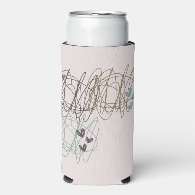 Enfriador De Latas Slim Diseño de burbujas - todos somos un trabajo en pro (Frente Agua con Gas)