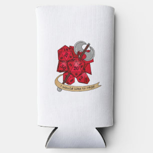 Enfriador De Latas Slim Diseño de dados bárbaros