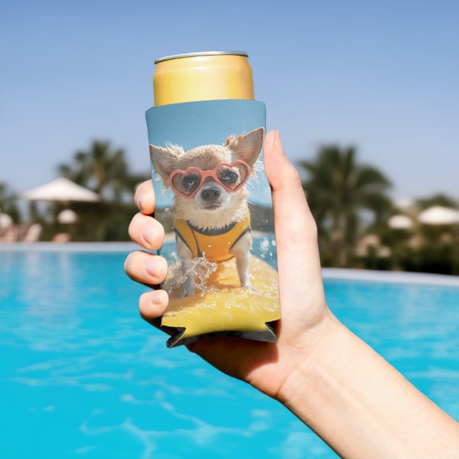 Enfriador De Latas Slim diversión de verano (Piscina in situ)