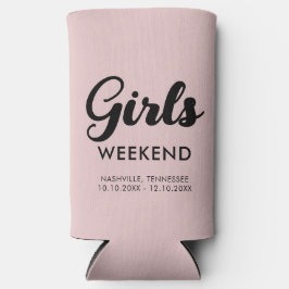 Enfriador De Latas Slim Diversión para chicas coincidiendo fin de semana v