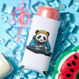 Enfriador De Latas Slim DJ Kawaii Panda