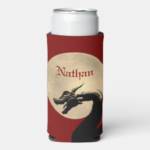 Enfriador De Latas Slim Dragón mítico personalizado