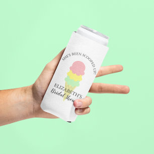 Enfriador De Latas Slim Ducha nupcial con crema de hielo