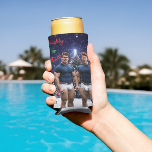 Enfriador De Latas Slim El árbol de Navidades de SlipperyJoe con cubierta