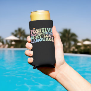 Enfriador De Latas Slim El Refuerzo Positivo Es Mi Lenguaje del Amor Groov