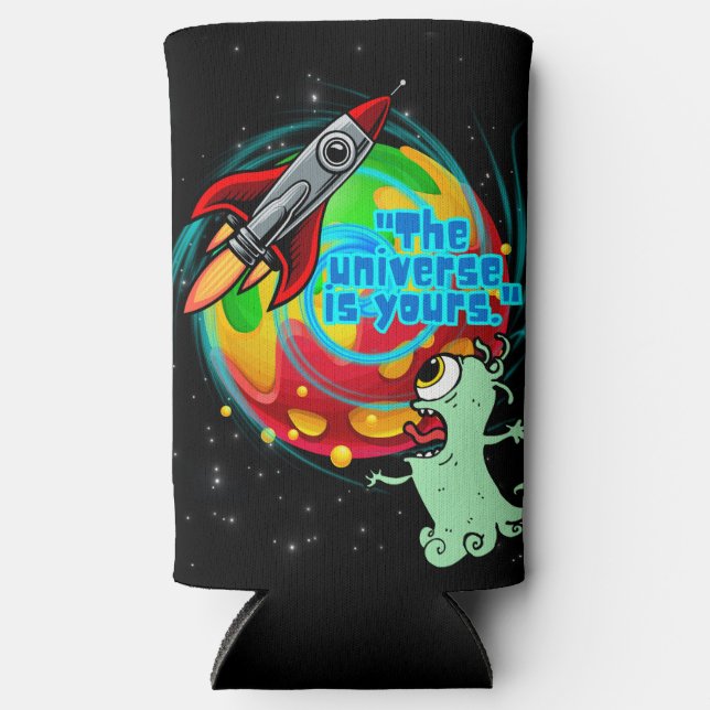 ENFRIADOR DE LATAS SLIM EL UNIVERSO ES TUYO (Anverso)