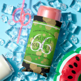 Enfriador De Latas Slim Elegante 66º aniversario del Boda Titanita