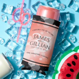 Enfriador De Latas Slim Elegante celebración del 35° aniversario del Boda