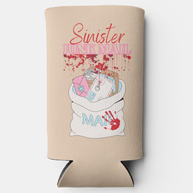 Enfriador De Latas Slim Entrega de correo siniestro (Anverso)