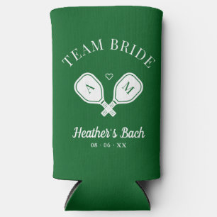 Enfriador De Latas Slim Equipo Novia Último Swing Pickleball Despedida de 