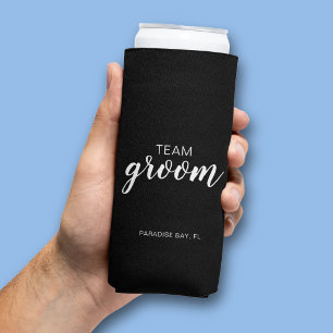 Enfriador De Latas Slim Equipo Novio Boda Despedida de Soltero