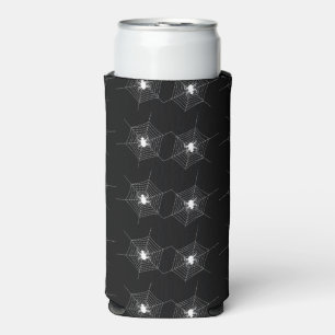Enfriador De Latas Slim Espinas blancas sobre negro