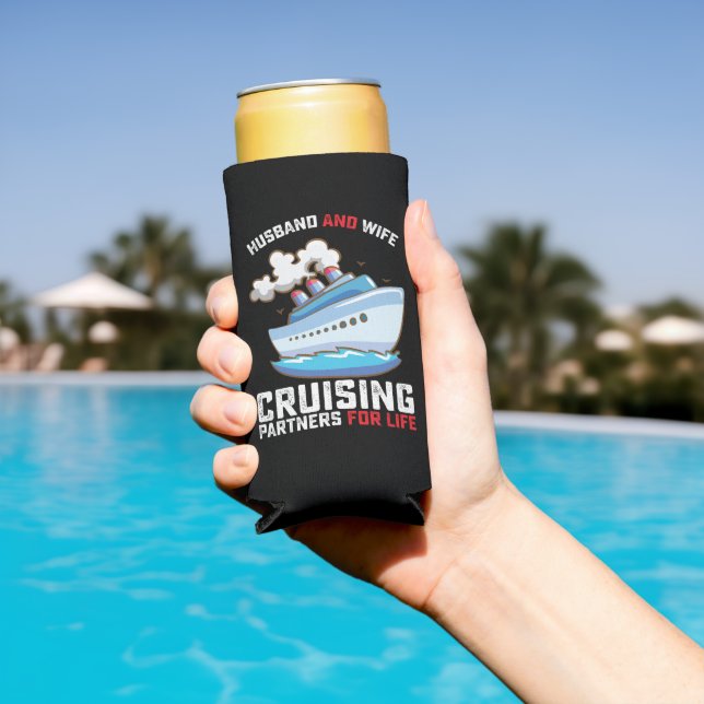 Enfriador De Latas Slim Esposo Y Esposa Cruizando Asociados Para La Vida (Piscina in situ)