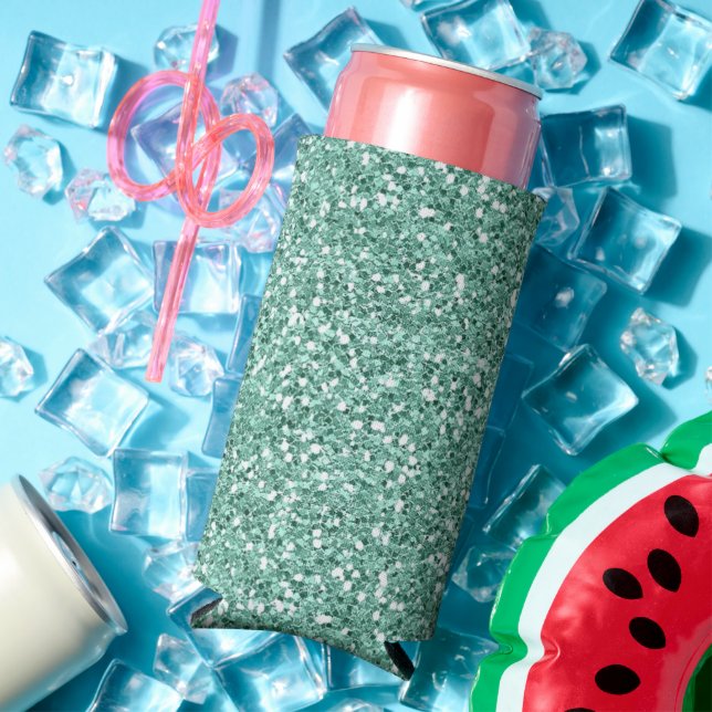 Enfriador De Latas Slim Espuma purpurina azul (Verano in situ)