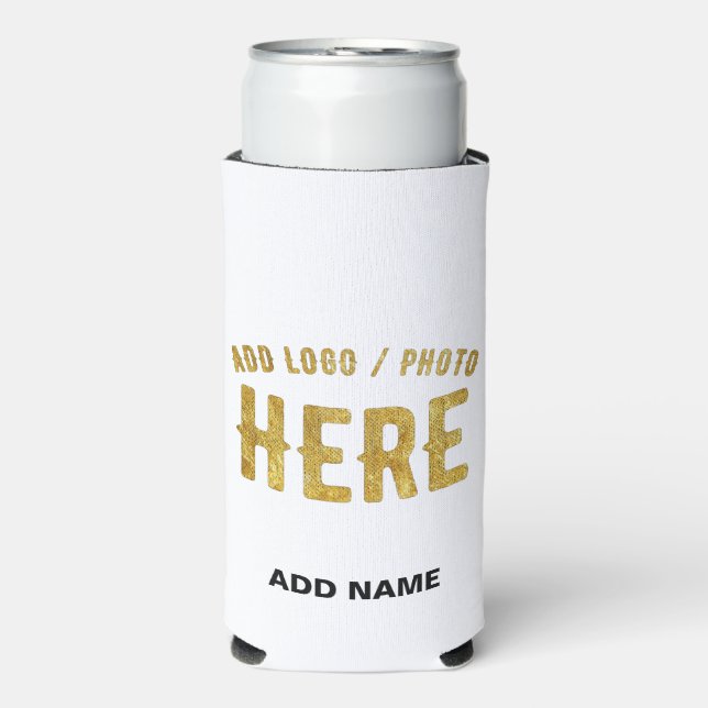 ENFRIADOR DE LATAS SLIM ESTILOSO MODERNO PERSONALIZABLE BLANCO VERIFICADO  (Frente Agua con Gas)