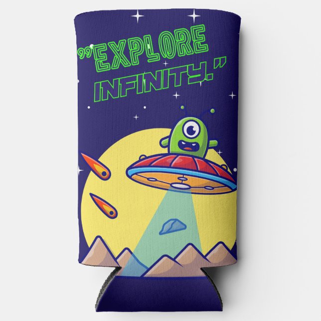 Enfriador De Latas Slim Explora el infinito (Anverso)