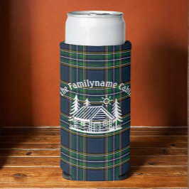 Enfriador De Latas Slim Familia personalizado Cabina Tartán