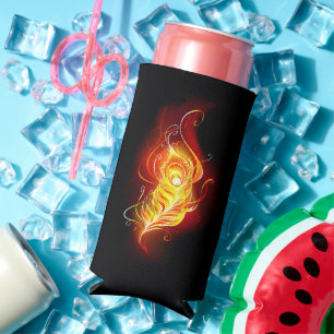 Enfriador De Latas Slim Feather Peacock